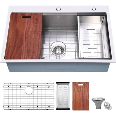 Stepenasti ručno rađeni sudoper Sudoper s jednom zdjelom